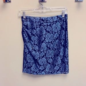 Venus Blue/Black Lace Skirt